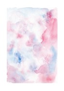 Abstract Blue And Pink Watercolor Art | Erstellen Sie Ihr eigenes Plakat