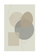 Shapes In Neutral Tones | Erstellen Sie Ihr eigenes Plakat