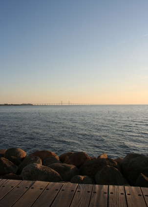 View Of The Ocean In Sunset