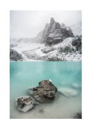 Lake And Snowy Mountain | Erstellen Sie Ihr eigenes Plakat