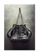 Boxing Gloves Hanging On Wall | Erstellen Sie Ihr eigenes Plakat