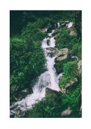 Beautiful Waterfall In The Himalayas | Erstellen Sie Ihr eigenes Plakat