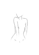 Female Body Silhouette No1 | Erstellen Sie Ihr eigenes Plakat