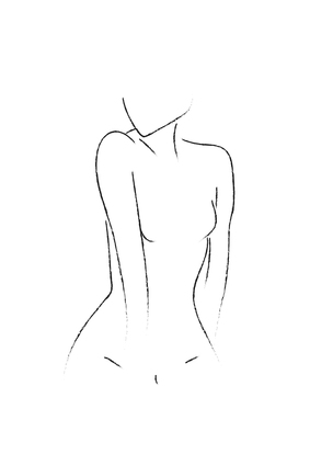 Female Body Silhouette No1