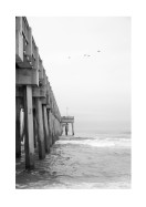 Pier In The Stormy Sea | Erstellen Sie Ihr eigenes Plakat
